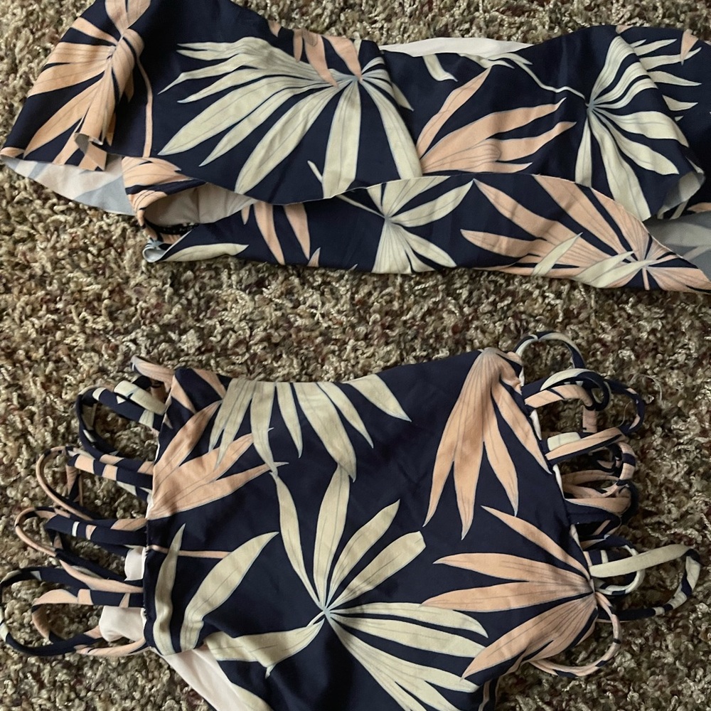 L’space top and bottom swim suit